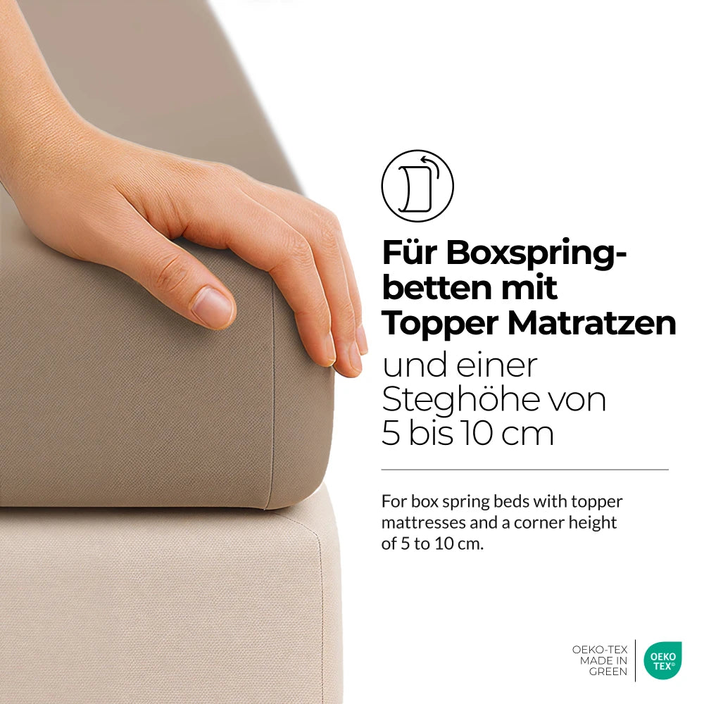etérea Comfort Jersey Topper Spannbettlaken - 200x220 cm