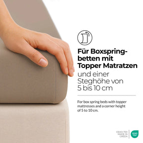 etérea Comfort Jersey Topper Spannbettlaken - 200x220 cm