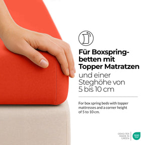 etérea Comfort Jersey Topper Spannbettlaken - 200x220 cm