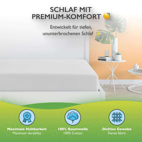 etérea 2 Stück Comfort Jersey Topper Spannbettlaken