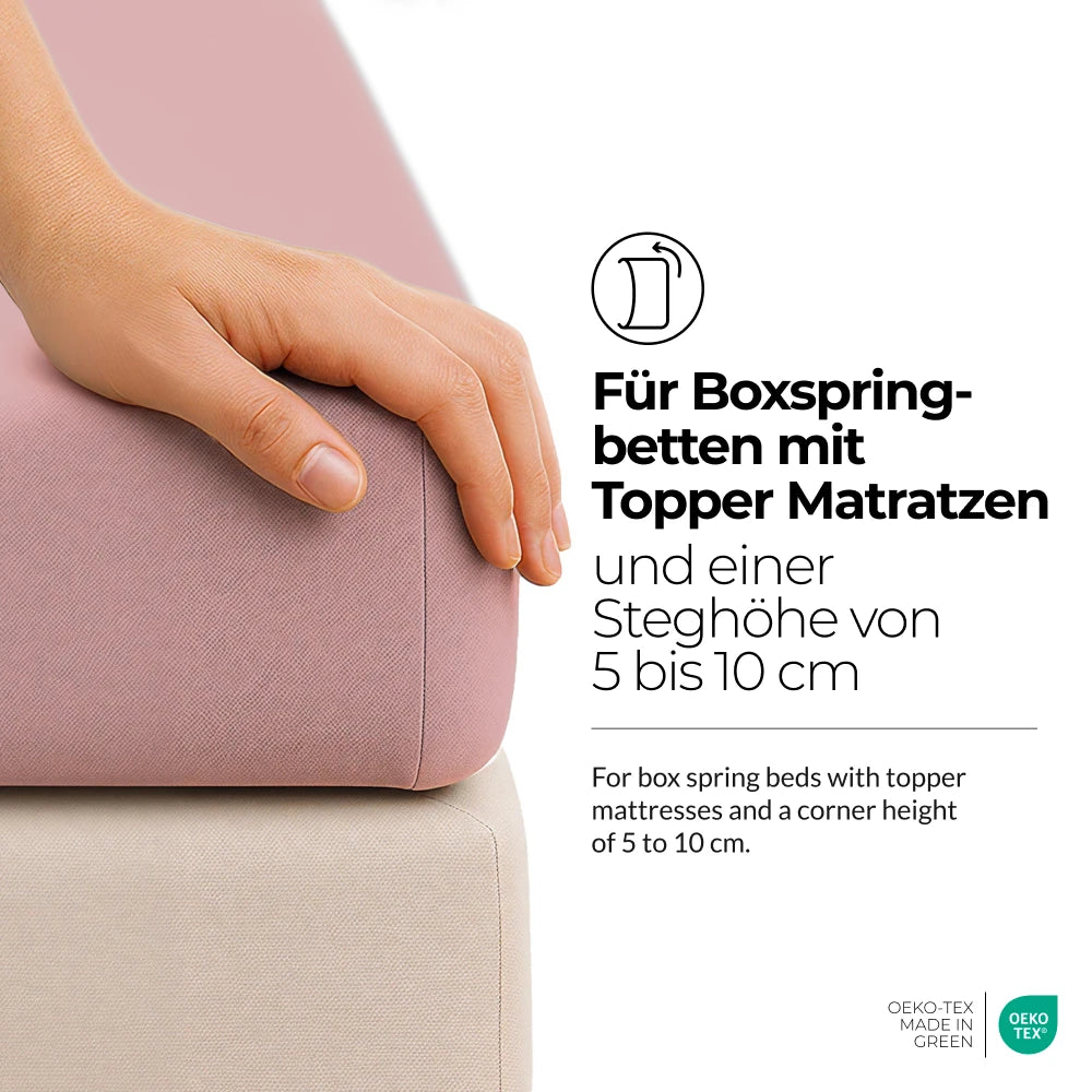 etérea Comfort Jersey Topper Spannbettlaken - 200x220 cm