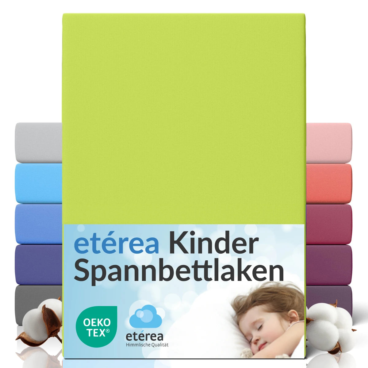 etérea Comfort Jersey Spannbettlaken 80x160 - 80x180 cm