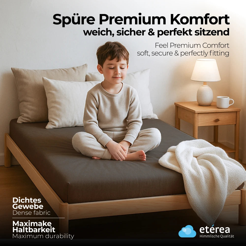 etérea Comfort Jersey Spannbettlaken 80x160 - 80x180 cm