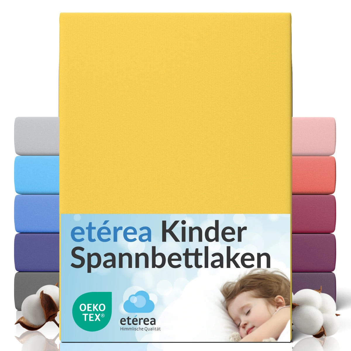 etérea Comfort Jersey Spannbettlaken 80x160 - 80x180 cm
