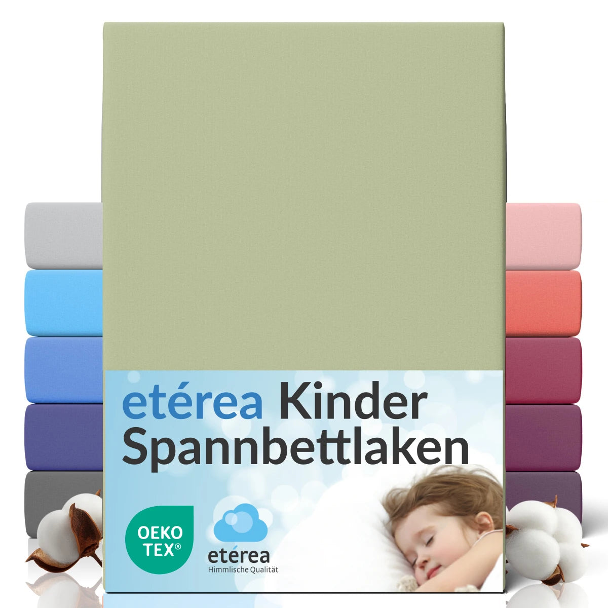 etérea Comfort Jersey Spannbettlaken 80x160 - 80x180 cm