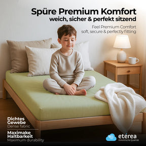 etérea Comfort Jersey Spannbettlaken 80x160 - 80x180 cm