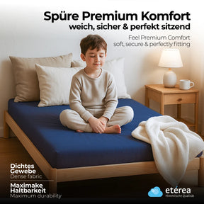 etérea Comfort Jersey Spannbettlaken 80x160 - 80x180 cm