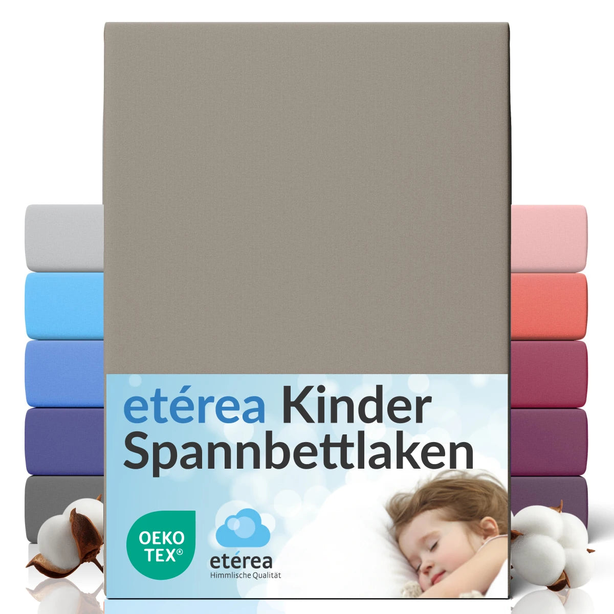 etérea Comfort Jersey Spannbettlaken 80x160 - 80x180 cm