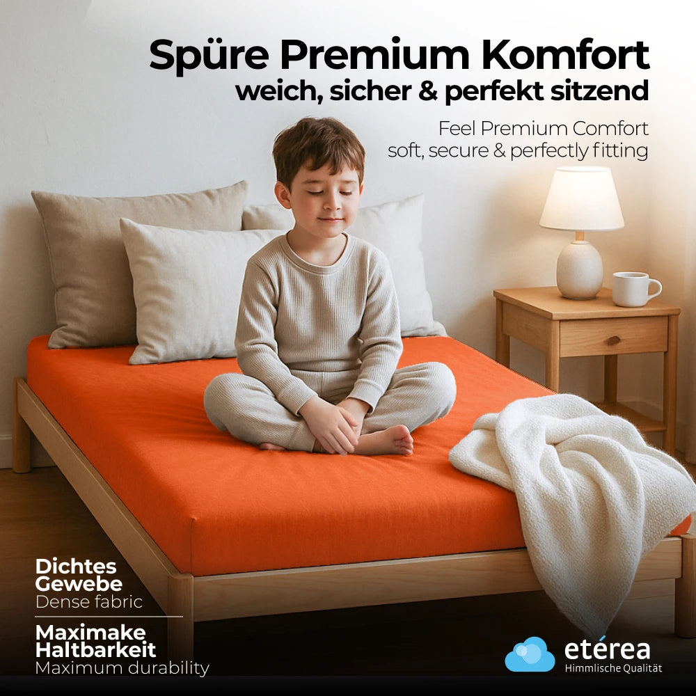 etérea Comfort Jersey Spannbettlaken 80x160 - 80x180 cm