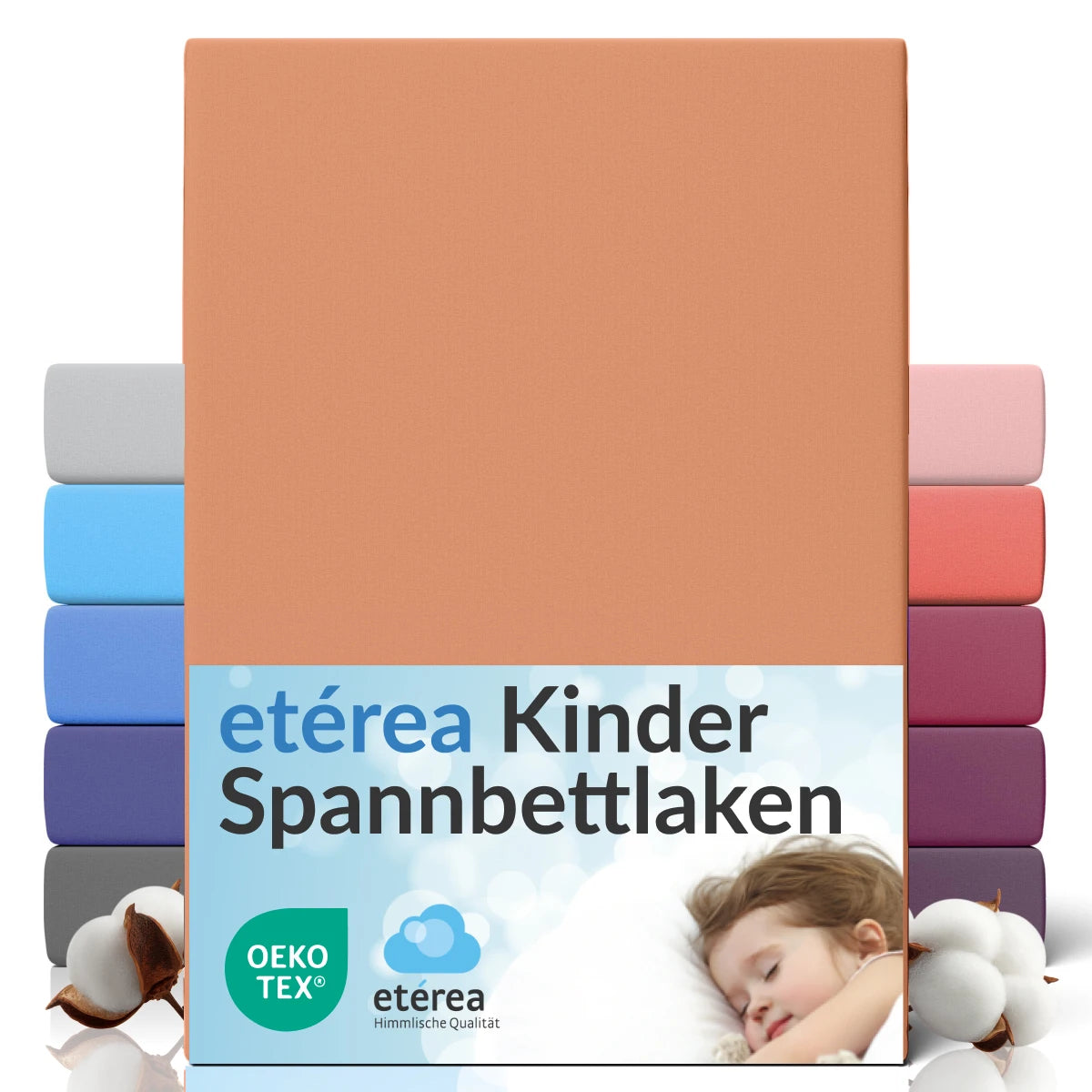 etérea Comfort Jersey Spannbettlaken 80x160 - 80x180 cm