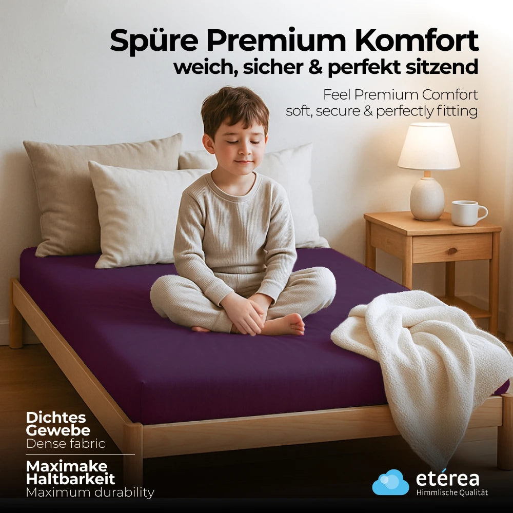 etérea Comfort Jersey Spannbettlaken 80x160 - 80x180 cm