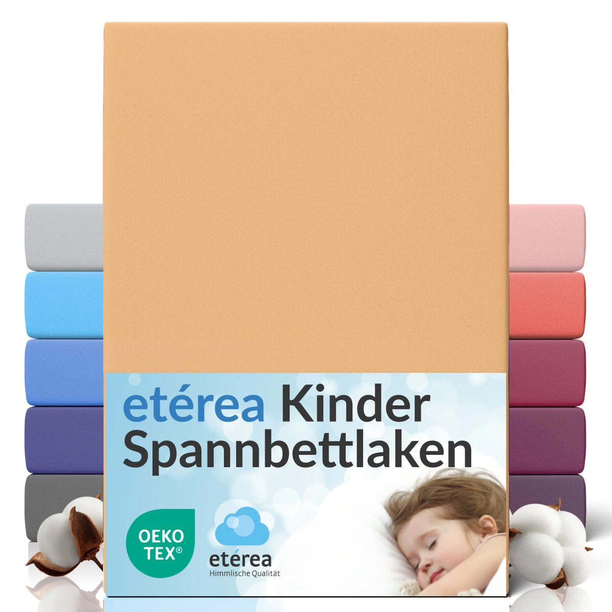 etérea Comfort Jersey Spannbettlaken 80x160 - 80x180 cm