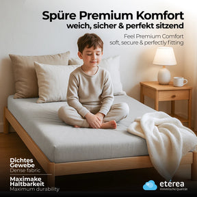 etérea Comfort Jersey Spannbettlaken 80x160 - 80x180 cm
