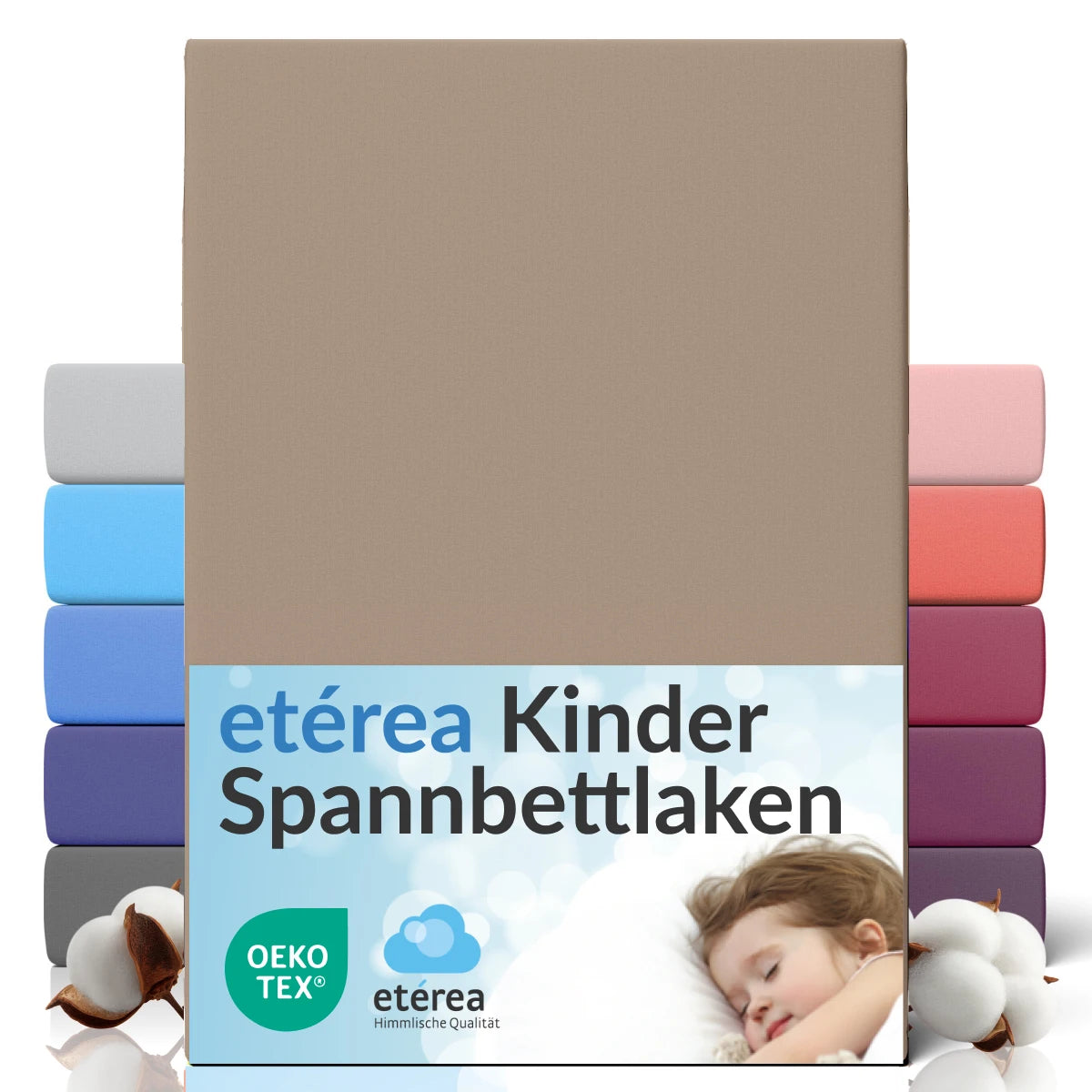 etérea Comfort Jersey Spannbettlaken 80x160 - 80x180 cm