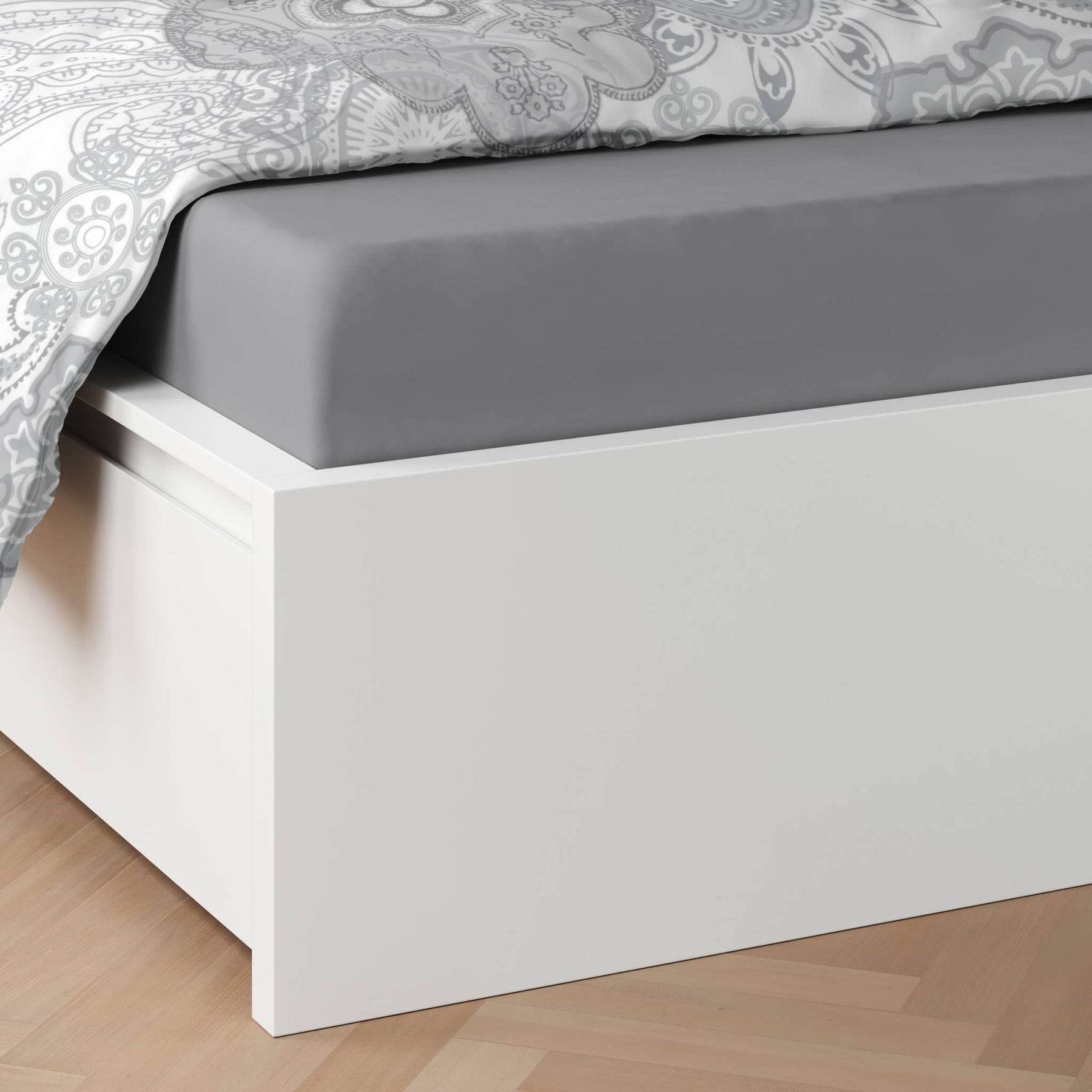 etérea Mako Satin Bettwäsche Florina Paisley Blumen