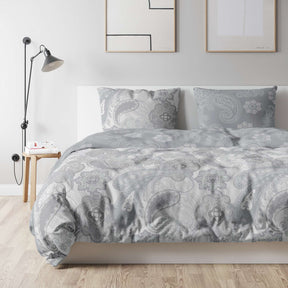 etérea Mako Satin Bettwäsche Florina Paisley Blumen