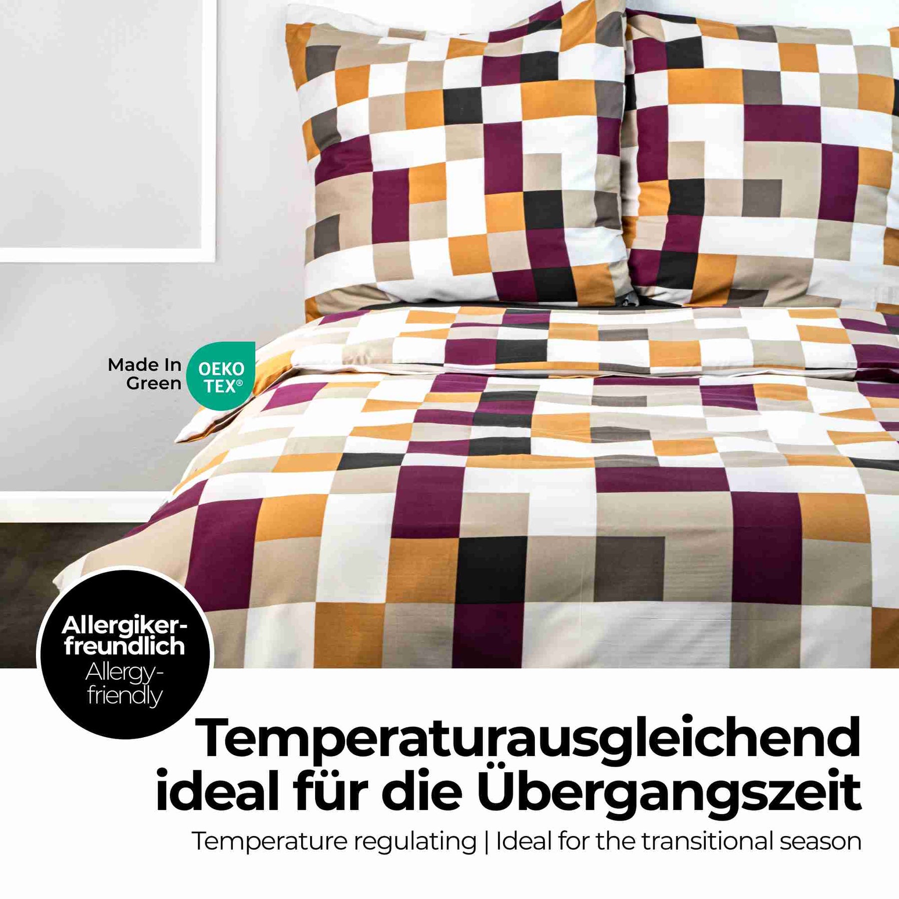 etérea Microfaser Bettwäsche Chars Karos