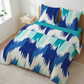 etérea Microfaser Bettwäsche Lex Blau, Opal, Mokka Creme, Schwarz