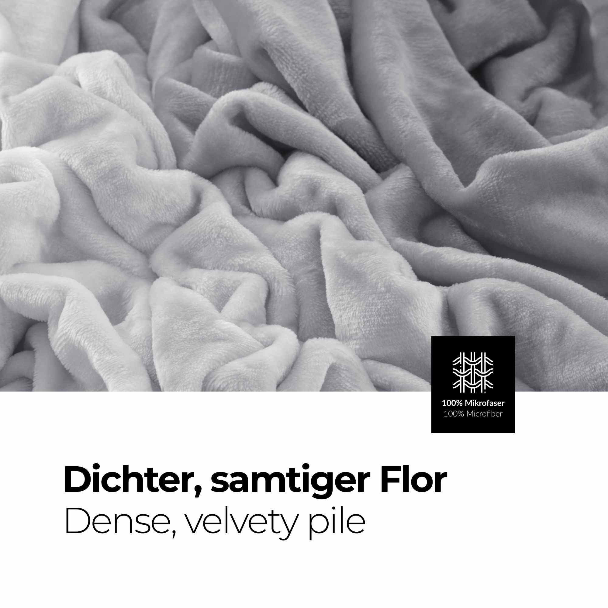 etérea Premium Mikrofaser Regenbogen Kuscheldecke