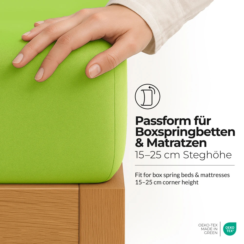 etérea Microfaser Kinder Spannbettlaken - 60x120 - 70x140 cm