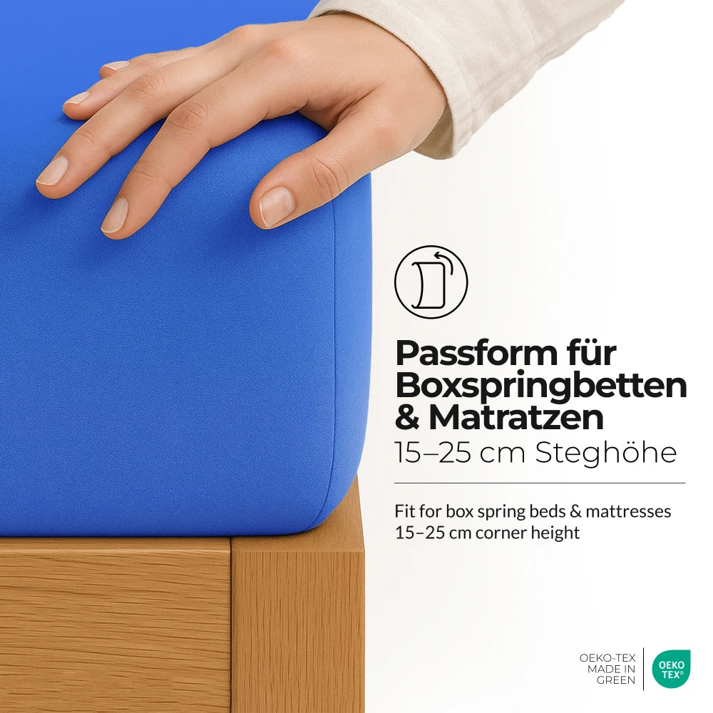 etérea Microfaser Kinder Spannbettlaken - 60x120 - 70x140 cm