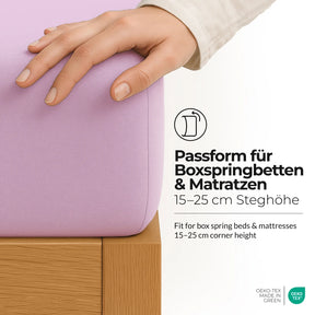 etérea Microfaser Kinder Spannbettlaken - 60x120 - 70x140 cm