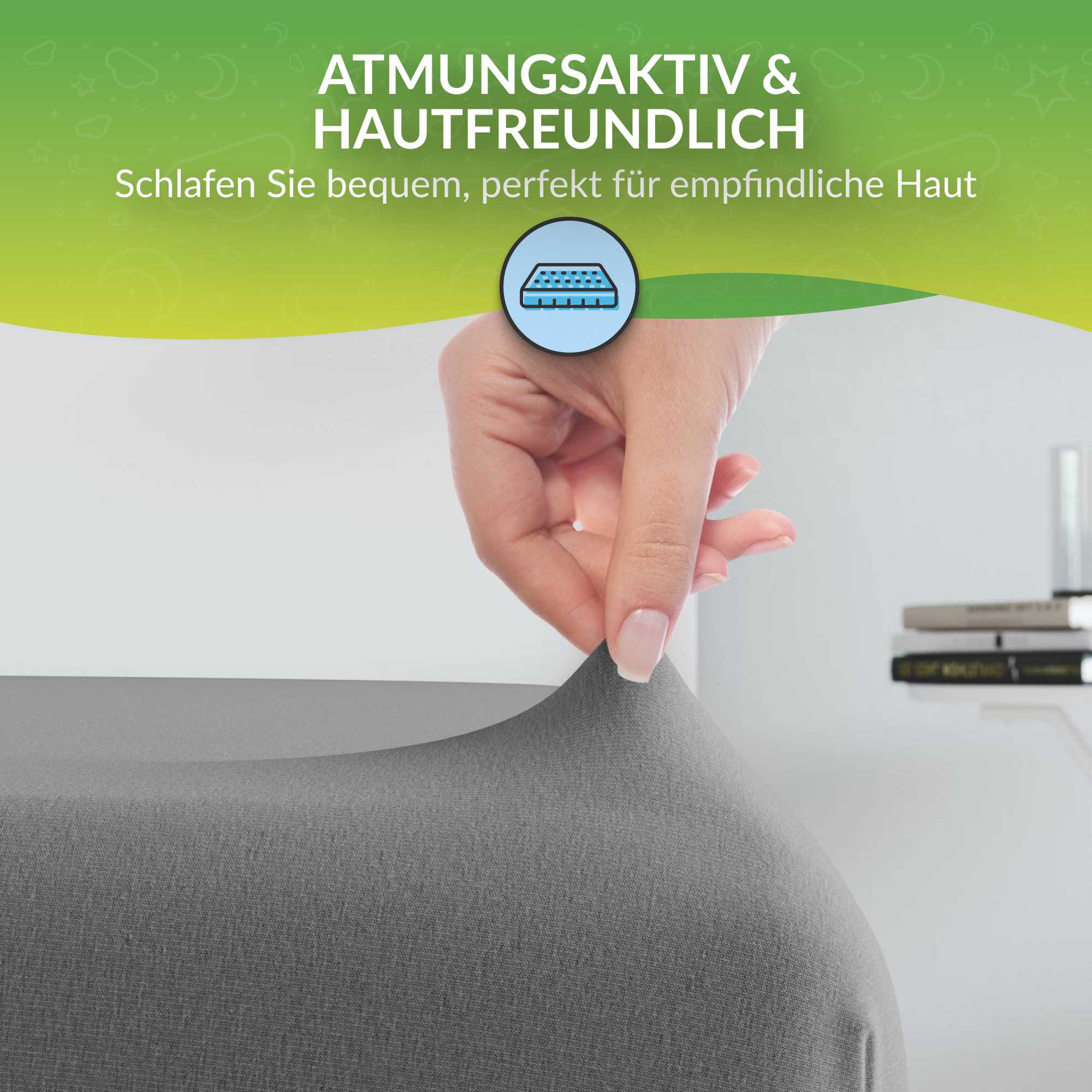 etérea Microfaser Kinder Spannbettlaken Doppelpack - 60x120 - 70x140 cm