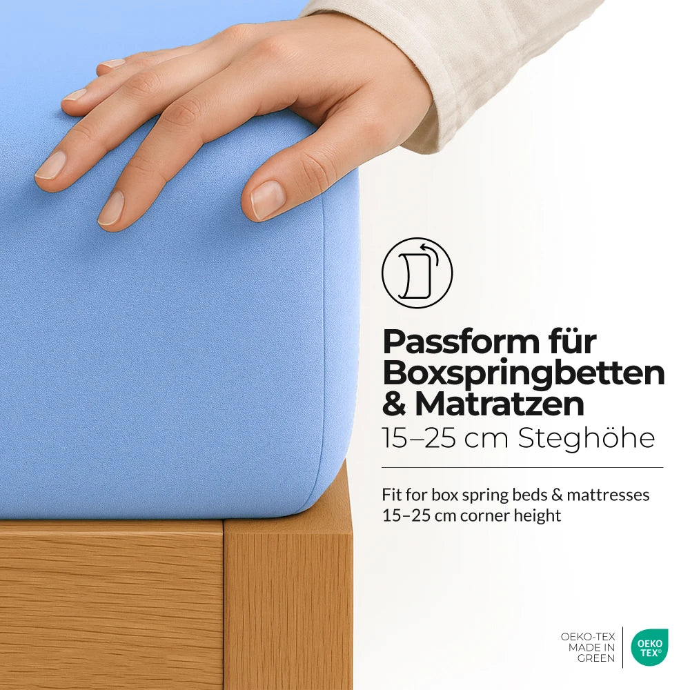 etérea Microfaser Kinder Spannbettlaken - 60x120 - 70x140 cm
