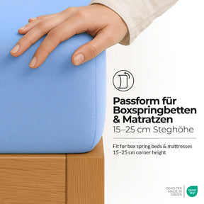 etérea Microfaser Kinder Spannbettlaken - 60x120 - 70x140 cm