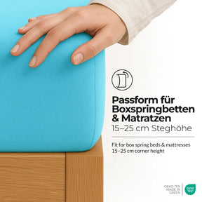etérea Microfaser Kinder Spannbettlaken - 60x120 - 70x140 cm