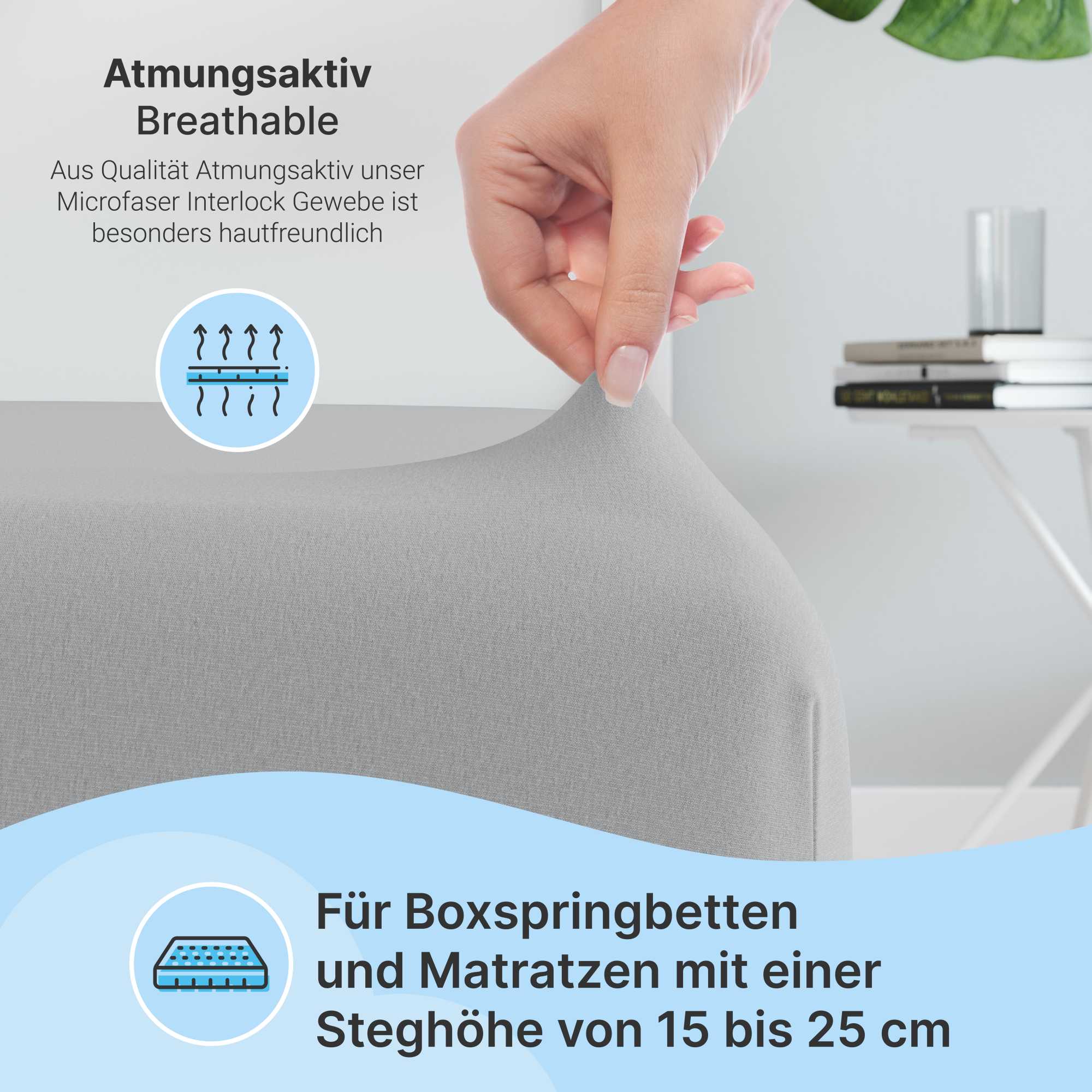 etérea Microfaser Spannbettlaken