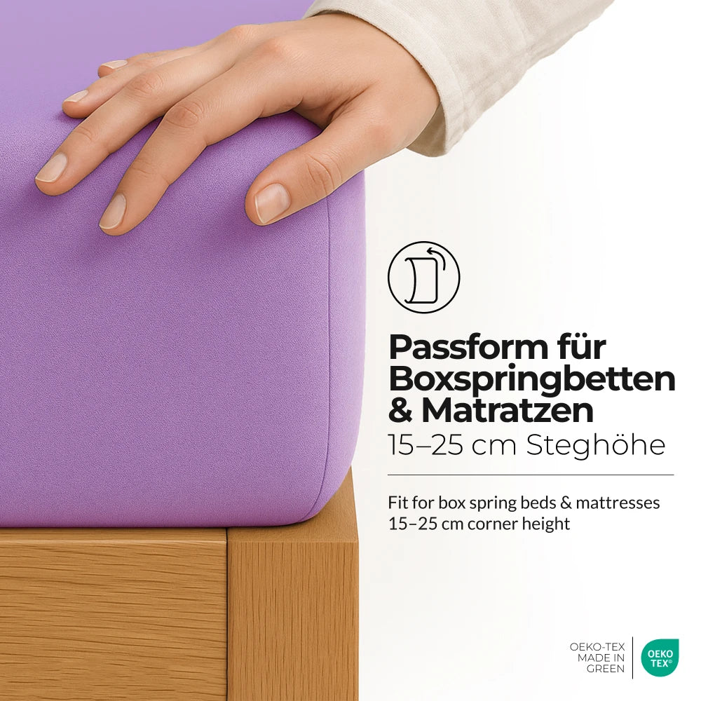 etérea Microfaser Kinder Spannbettlaken - 60x120 - 70x140 cm
