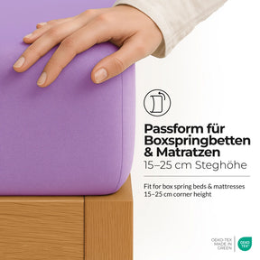 etérea Microfaser Kinder Spannbettlaken - 60x120 - 70x140 cm