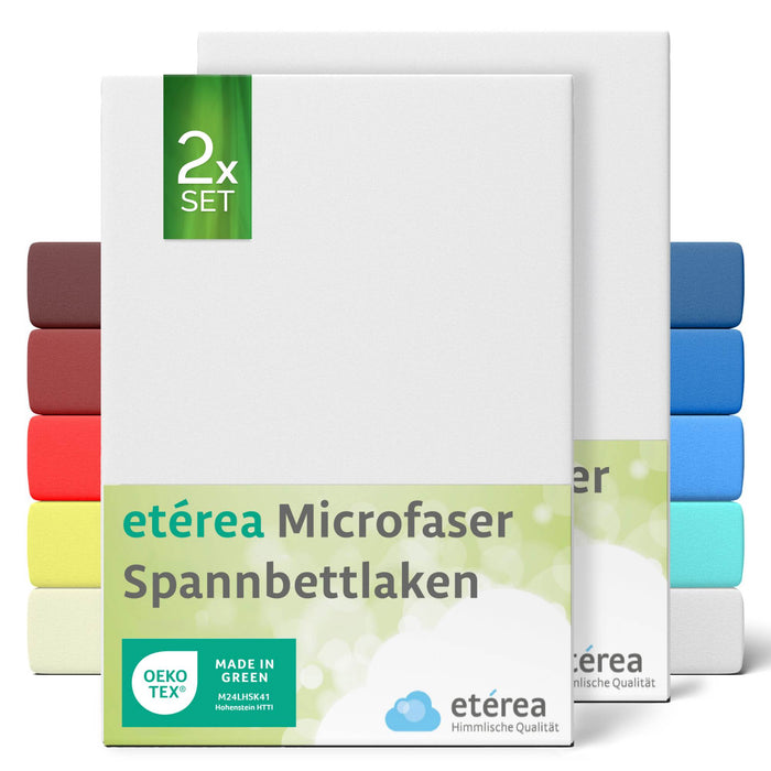 etérea 2er Set Microfaser #farbe_weiss