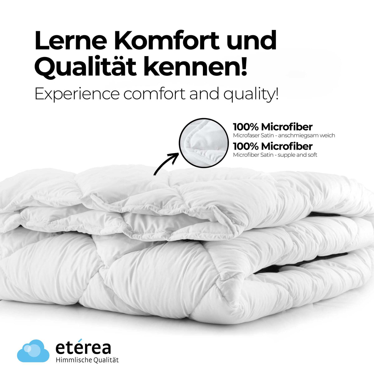 etérea Microfaser Steppdecke Frieda Leicht Made in Germany 155x220 cm