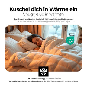 etérea Microfaser Steppdecke Frieda 4-Jahreszeiten Made in Germany 200x200 cm