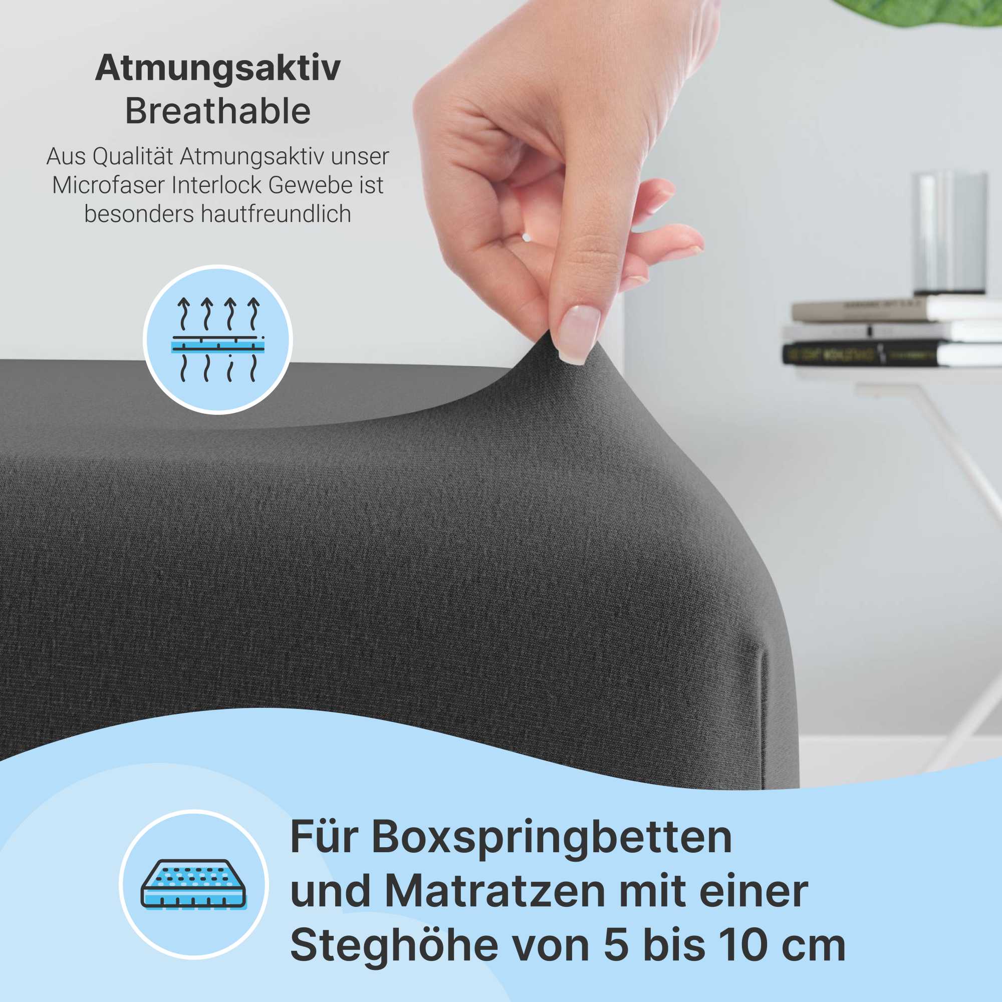 etérea Microfaser Topper Spannbettlaken