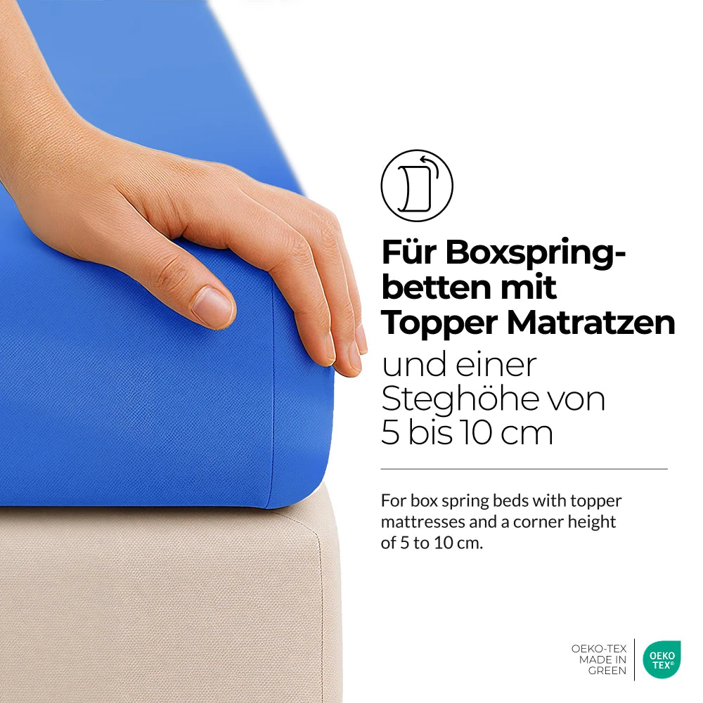 etérea Microfaser Topper Spannbettlaken - 90x200 - 200x220 cm