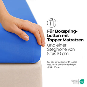 etérea Microfaser Topper Spannbettlaken - 90x200 - 200x220 cm