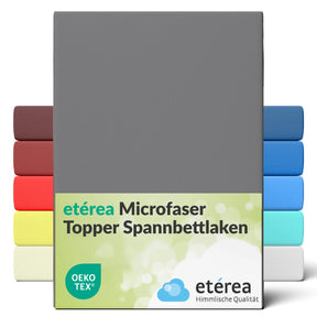 etérea Microfaser Topper Spannbettlaken - 90x200 - 200x220 cm