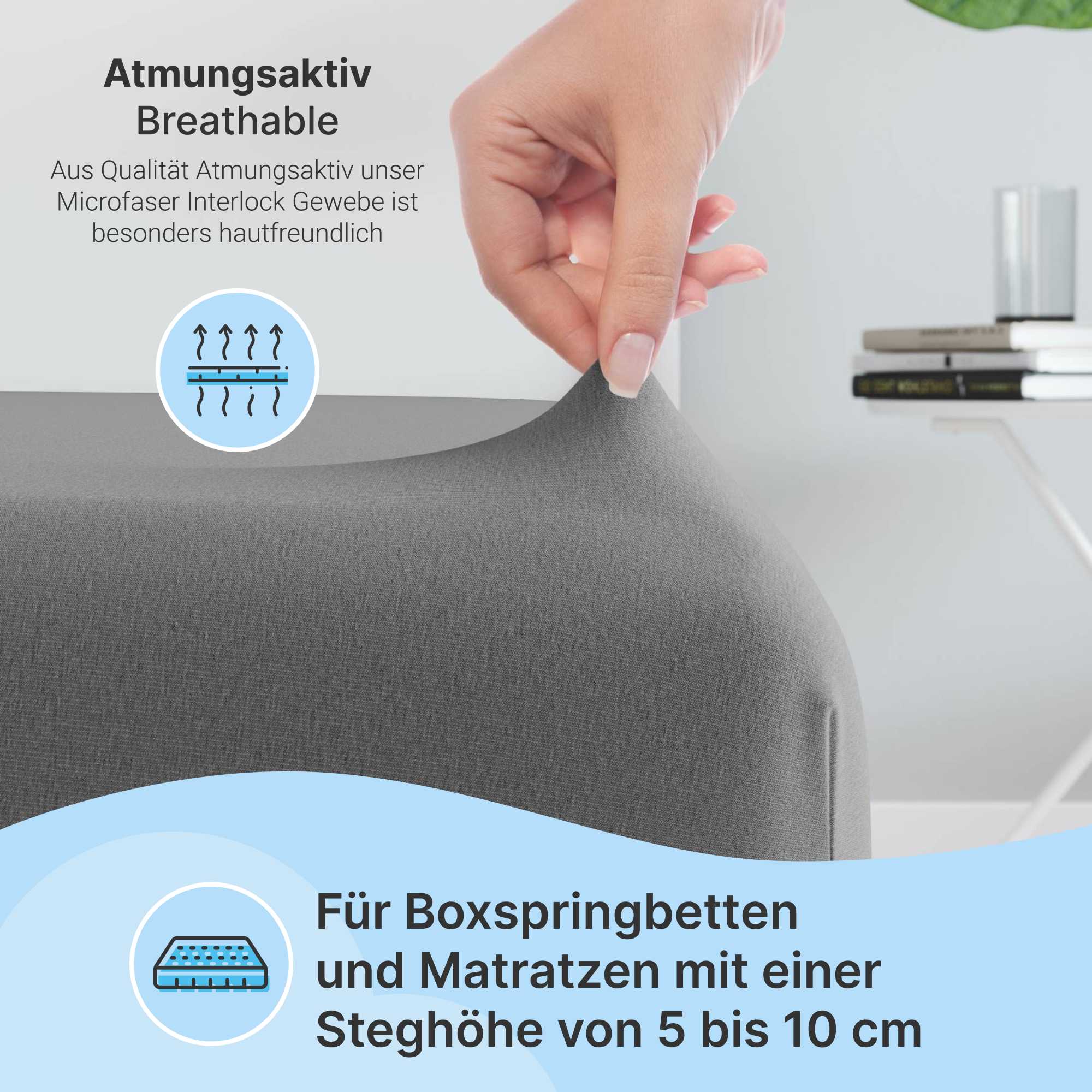 etérea Microfaser Topper Spannbettlaken