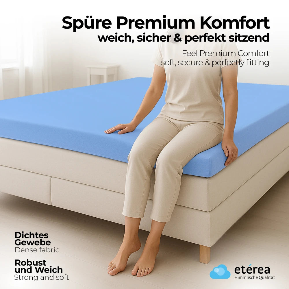 etérea Microfaser Topper Spannbettlaken - 90x200 - 200x220 cm