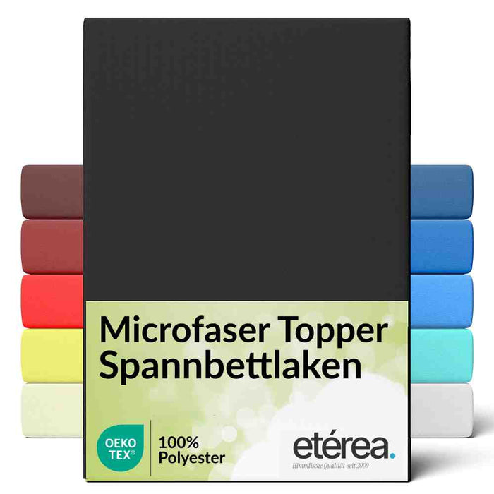 etérea Microfaser Topper #farbe_schwarz