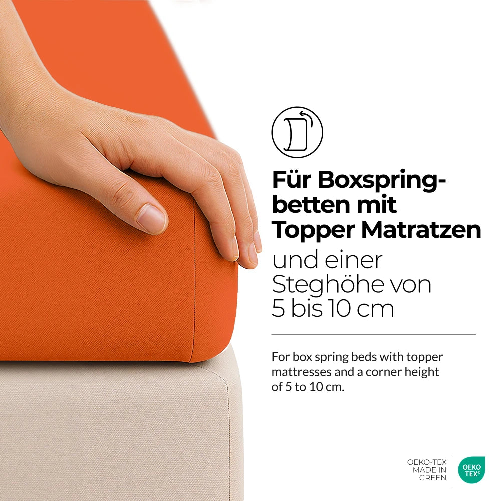 etérea Microfaser Topper Spannbettlaken - 90x200 - 200x220 cm