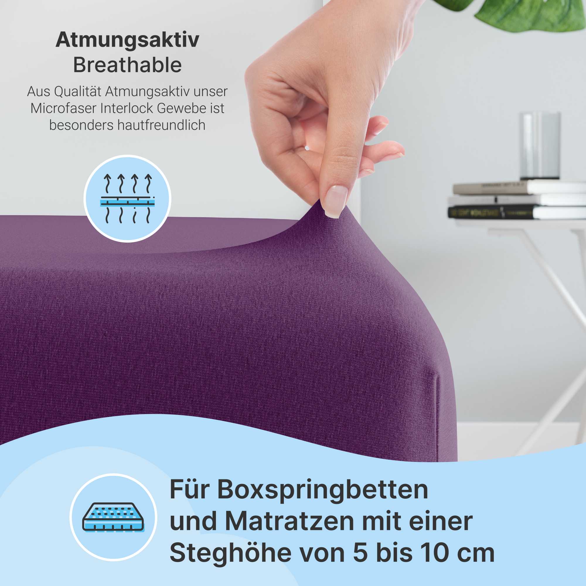 etérea Microfaser Topper Spannbettlaken