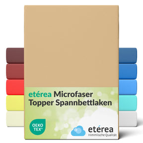 etérea Microfaser Topper Spannbettlaken - 90x200 - 200x220 cm
