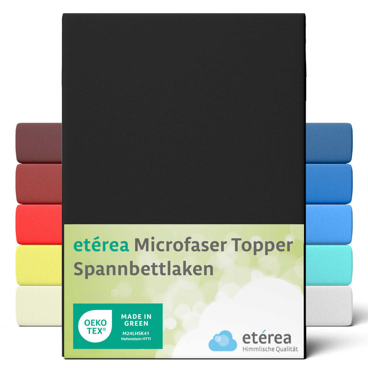 etérea Microfaser Topper #farbe_schwarz