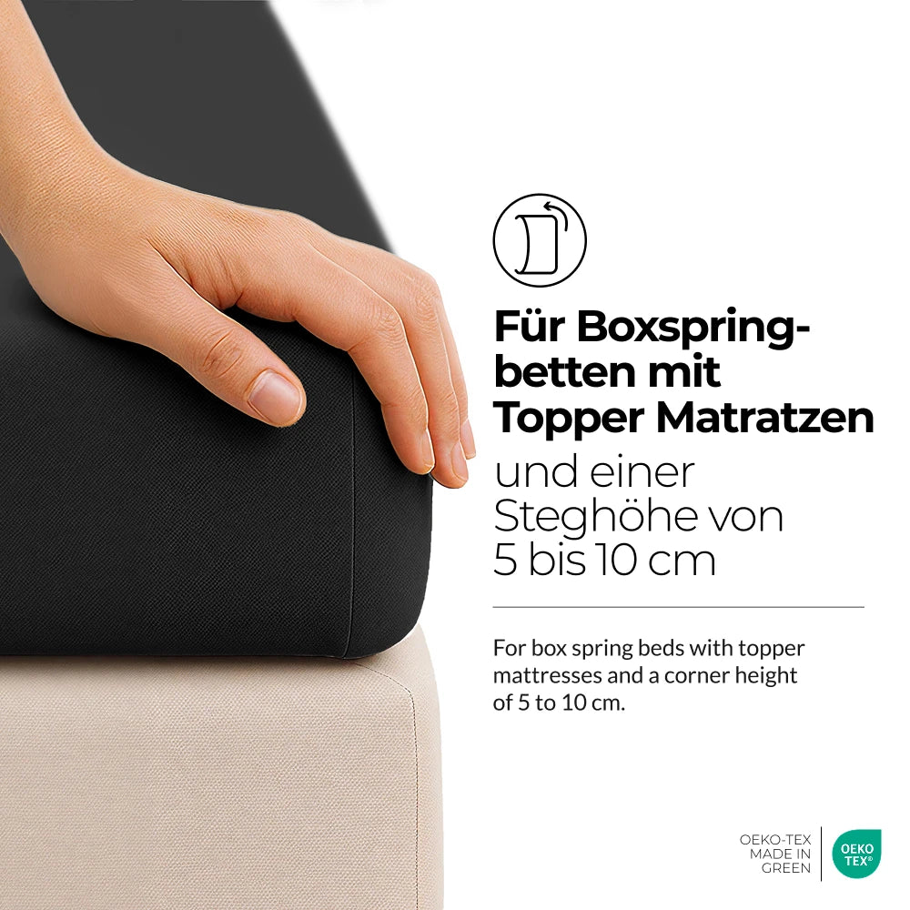 etérea Microfaser Topper Spannbettlaken - 90x200 - 200x220 cm