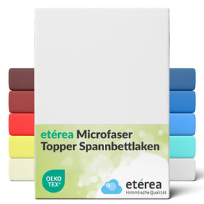 etérea Microfaser Topper Spannbettlaken - 90x200 - 200x220 cm