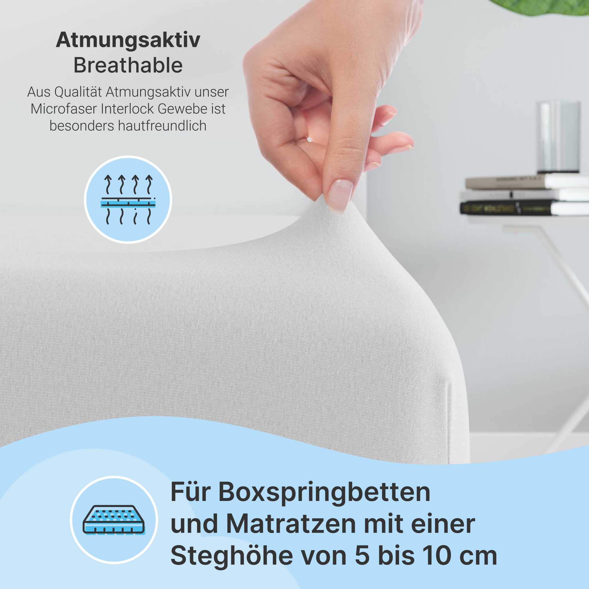 etérea Microfaser Topper Spannbettlaken